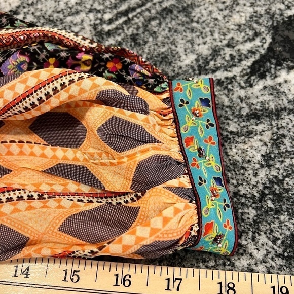 TANVI KEDIA NWOT for Anthropologie Agatha multicolor bohemian long sleeve dress - Picture 8 of 15